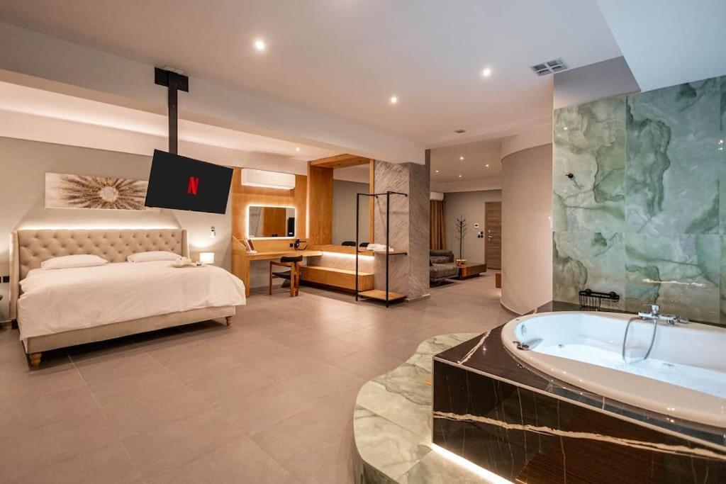 Smaragdi Luxury Jacuzzi Apartment Noho Premium Living أثينا المظهر الخارجي الصورة